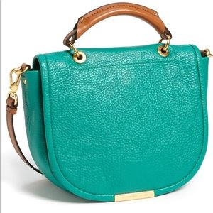 MARC BY MARC JACOBS Softy Saddle Leather Bag Green